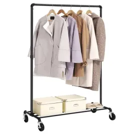 mobilny-wieszak-na-kolkach-obciazenie-do-90-kg-z-1-drazkiem-na-i-polka