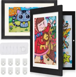 ramka-na-zdjecia-rysunki-wiszaca-scienna-otwierana-a4-2szt-czarna