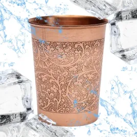 miedziany-kubek-na-wode-250ml-flower-design-antybakteryjny
