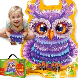 puzzle-49-elementow-kolorowa-sowa-60x90cm