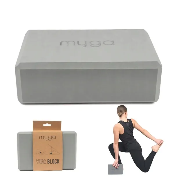 Klocek do jogi myga Foam Block - szary
