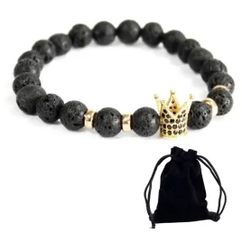 bransoletka-z-lawy-naturalnej-zlota-korona-symbol-wladzy-i-ochrony-gratis