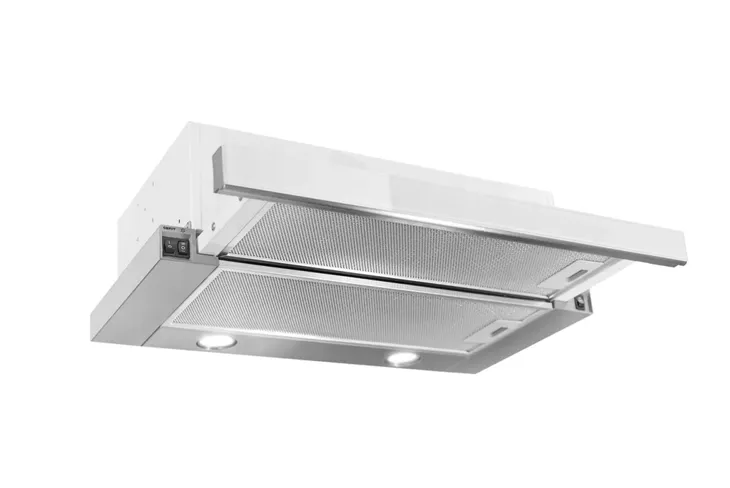 Okap kuchenny do zabudowy teleskopowy Toflesz Vega 60 cm 324m3/h inox/biały