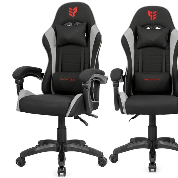 Fotel gamingowy obrotowy gracza tkanina do biurka oddychający GAME XL