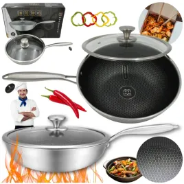 patelnia-wok-z-pokrywka-30cm-plaster-miodu-stal-nierdzewna-gaz-indukcja