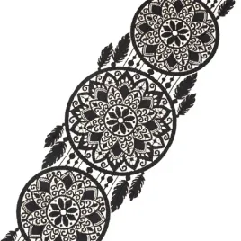 bieznik-lapacz-snow-zakardowy-czarny-44x224-cm-z-motywem-boho-elegancki