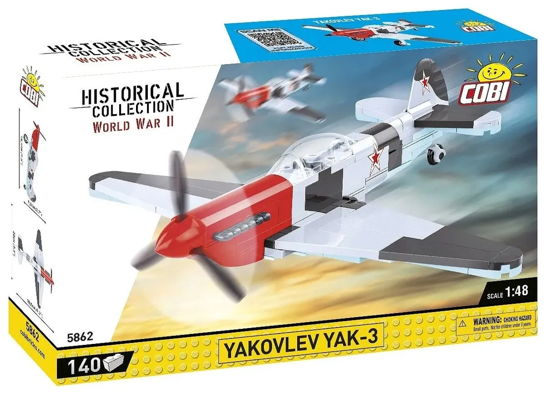 cobi-samolot-5862-yakovlev-yak-3-140-elementow