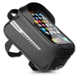 sakwa-wodoodporna-torba-rowerowa-uchwyt-na-rame-telefon-pokrowiec-czarna