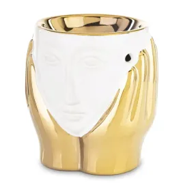 kominek-ceramiczny-zapachowy-twarz-w-kolorze-bialym-i-zlotym