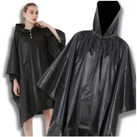 czarne-na-rower-motocykl-wodoodporne-poncho-przeciwdeszczowe-unisex-idealne