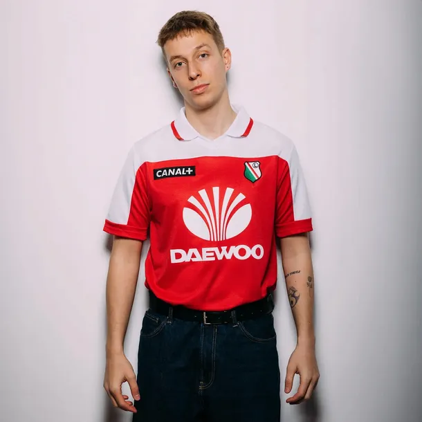 Koszulka Legia Warszawa Retro Daewoo 2000/2001 roz L Czerwona