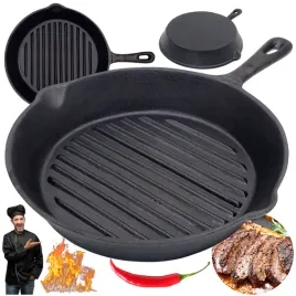 patelnia-grillowa-zeliwna-patelnia-grill-patelnia-na-ognisko-indukcja-25cm