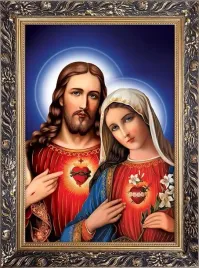 obraz-serce-jezusa-i-serce-maryi-rama-z-ornamentem-50-cm-x-70-cm