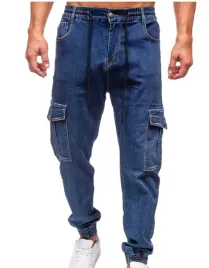 meskie-spodnie-jeansowe-joggery-baggy-bojowki-l-granatowe-w32-8133