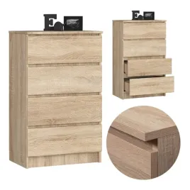 komoda-klasyczna-60-cm-4-szuflady-bezuchwytowa-szafka-komody-dab