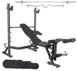 zestaw-obciazen-zeliwnych-105kg-lawka-treningowa-regulowana-sztanga