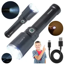 latarka-akumulatorowa-led7w-400lm-kabel-usb-c-funkcja-zoom-4-tryby-swiatla