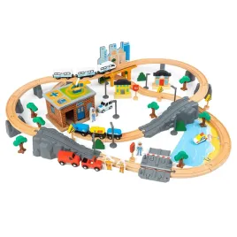 drewniana-kolejka-pociag-na-baterie-straz-pozarna-tory-auta-mosty-szlaban
