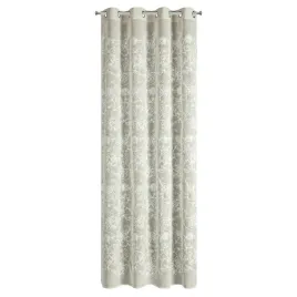 zaslona-lily-140x250-cm-bezowa-haftowane-kwiaty-przelotki-szenilowy-haft