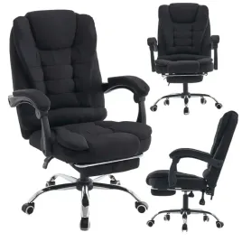 fotel-z-masazem-czarny-tkanina-podstawa-chrom-obrotowy-biurowy