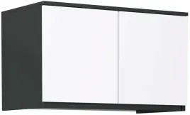 nadstawka-na-szafe-90cm-2-drzwi-polka-pojemna-czarny-bialy