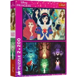 puzzle-2x200-el-czarujace-ksiezniczki-disney-princess-ukladanka-trefl-13317