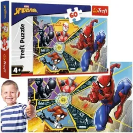 puzzle-spiderman-w-sieci-marvel-60-el-ukladanka-dla-dzieci-trefl-17372