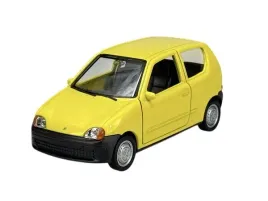 fiat-seicento-jasny-zolty-samochod-metalowy-welly-1-34-kolekcjonerske-auto