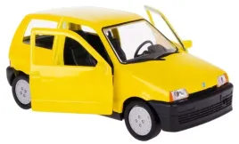 fiat-cinquecento-zolty-samochod-metalowy-welly-1-34-kolekcjonerske-auto