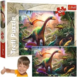 puzzle-100-elementow-swiat-dinozaurow-dinozaury-dino-ukladanka-trefl-16277
