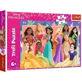puzzle-160-elementow-prawdziwe-ksiezniczki-disney-ukladanka-trefl-15427