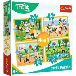 puzzle-4w1-trefliki-na-wakacjach-rodzina-treflikow-ukladanka-34623-trefl