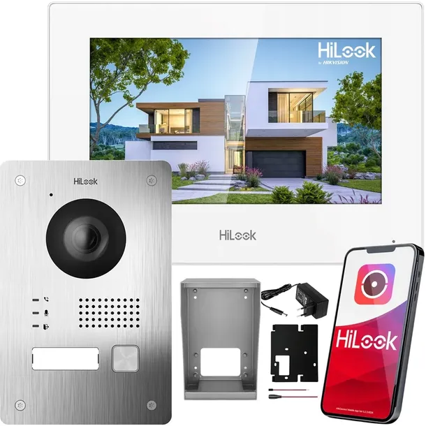 Wideodomofon WiFi HD-VIS-02-W HiLook by Hikvision 2-żyłowy FHD Furtka Brama