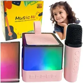 zestaw-karaoke-dla-dzieci-glosnik-mikrofon-bluetooth-k18-led-rgb-rozowy