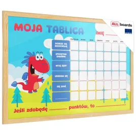 tablica-suchoscieralna-magnetyczna-smok-edzio-60x40-cm-rama-drewniana