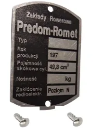 polska-tabliczka-znamionowa-romet-rometa-motorynka-komar-ogar-kadet