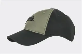 czapka-helikon-logo-cap-polycotton-ripstop-czarna-olive-green-b
