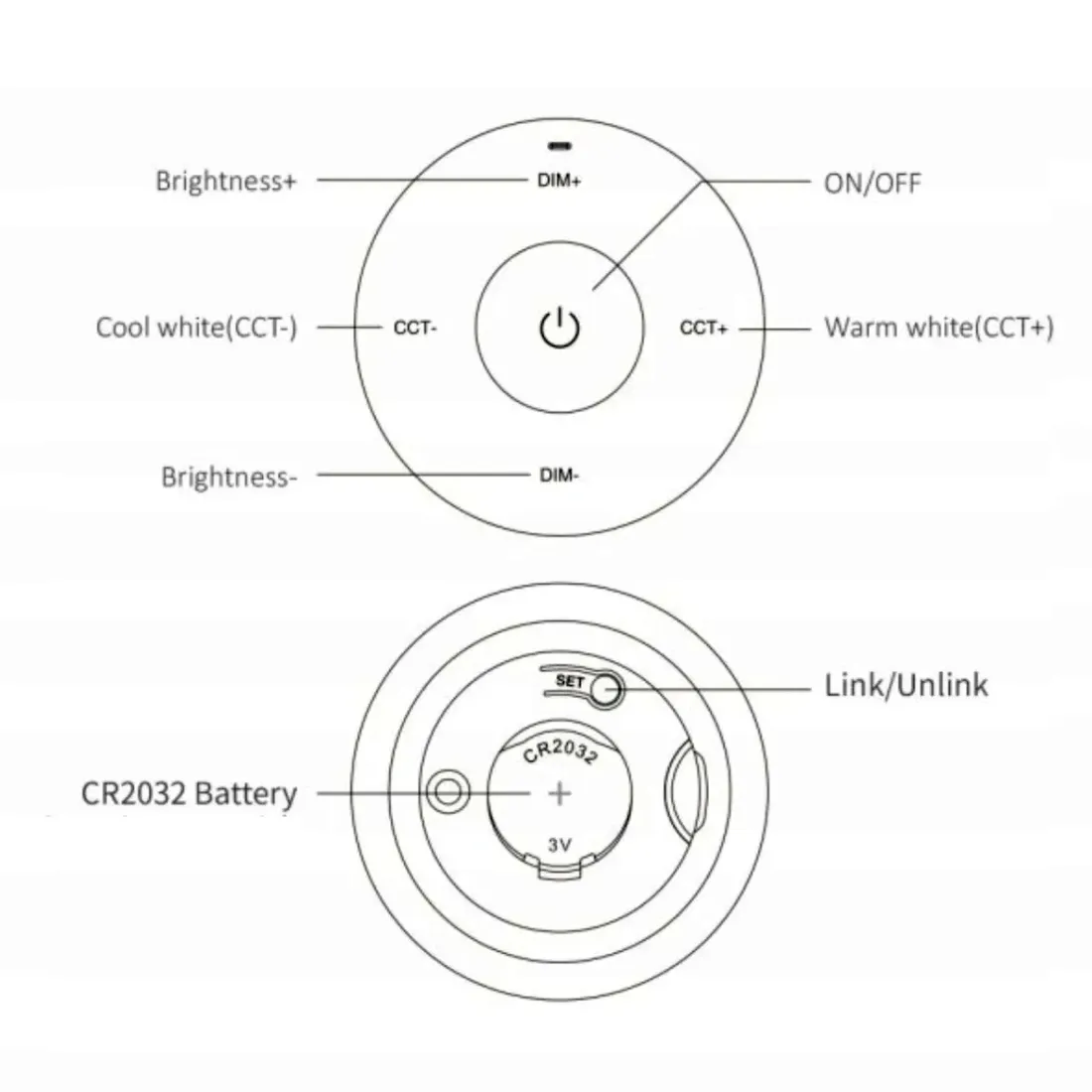 milight-pilot-panelowy-cct-bialy-k2-na-magnes