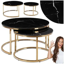 stolik-kawowy-okragly-zestaw-2w1-lawa-glamour-marmur-czarny-zloty-milano