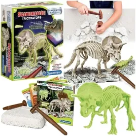 wykopaliska-skamienialosci-dinozaur-triceratops-fluorescencyjny-clementoni