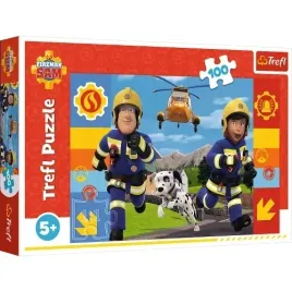 puzzle-100-el-strazak-sam-zawsze-pomocny-ukladanka-dla-dzieci-trefl-16518