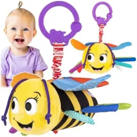 zawieszka-do-wozka-sensoryczna-kolorowa-pszczolka-maja-dzwoneczek-balibazoo