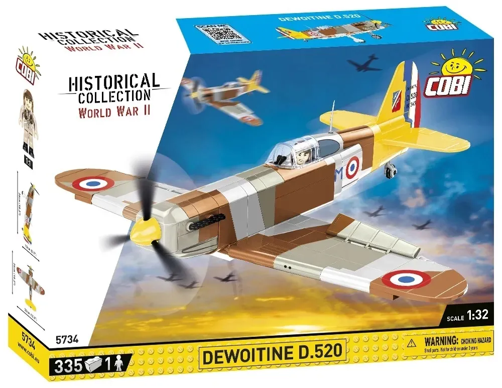 cobi-samolot-5734-dewoitine-d-520-w-wa-335-element