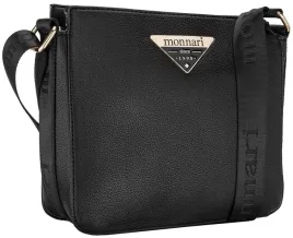 torebka-damska-czarna-listonoszka-monnari-klasyczna-regulowany-pasek