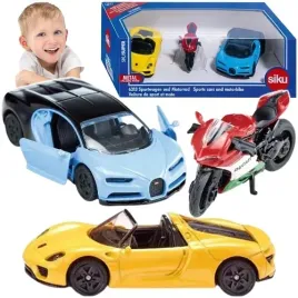 samochody-auta-sportowe-porsche-bugatti-motocykl-ducati-zestaw-siku-6313