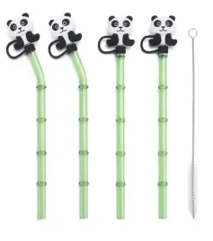 slomki-z-czyscikiem-rurki-wielorazowe-4szt-panda