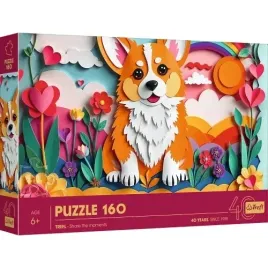 puzzle-160-elementow-piesek-z-efektem-3d-40-lecie-ukladanka-trefl-40050