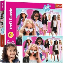 puzzle-barbie-160-elementow-lalka-barbie-i-jej-swiat-ukladanka-trefl-15419