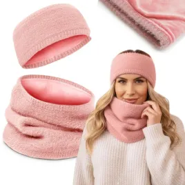 dwustronny-komplet-damski-opaska-i-komin-zestaw-zimowy-z-polarem-rozowy