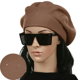 beret-klasyczny-damski-elegancki-zimowy-produkt-polski-majka-brazowy